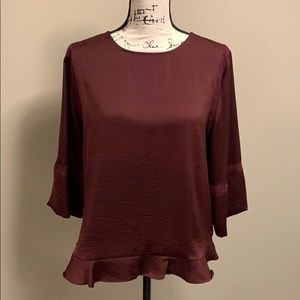 Apt 9 Merlot Blouse-size M